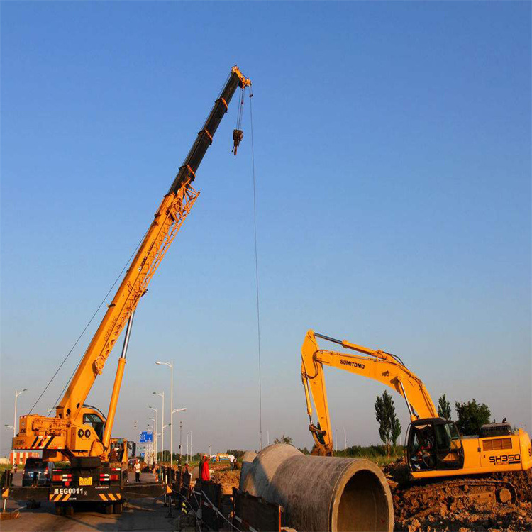 坡头镇挖机用吊车怎么吊